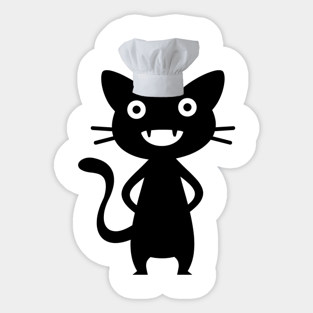 Chef cat Sticker by Molenusaczech